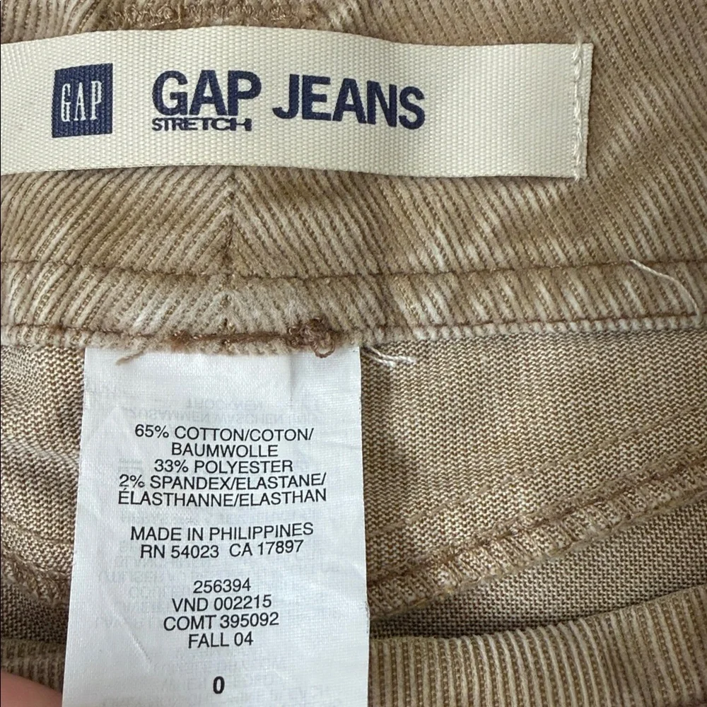 Gap Jeans Vintage Stretch Corduroy Tan Mini Skirt - Picture 2 of 5